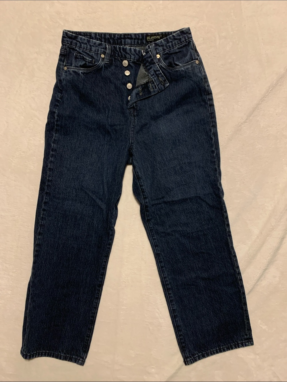 BlankNYC The Baxter Jeans Womens 28 Blue‎ Ribcage Straight Leg Denim High Rise